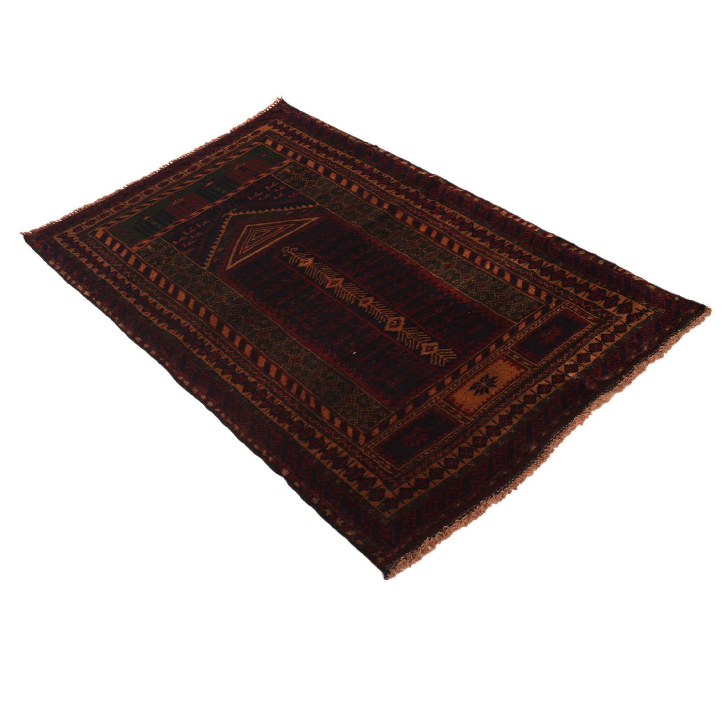 Handmade Prayer Rug 2' 7" x 4' 3" (ft) - No. B35178