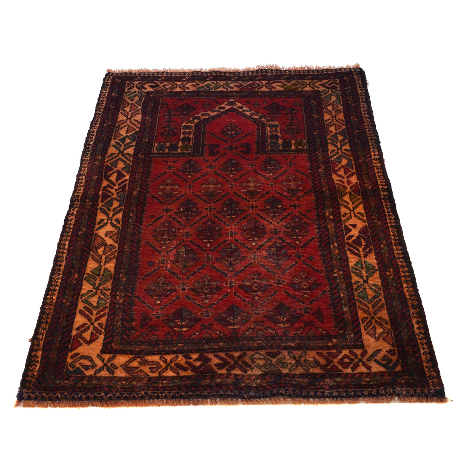 Small Prayer Rug 2' 7" x 4' 1" (ft) - No. B35179