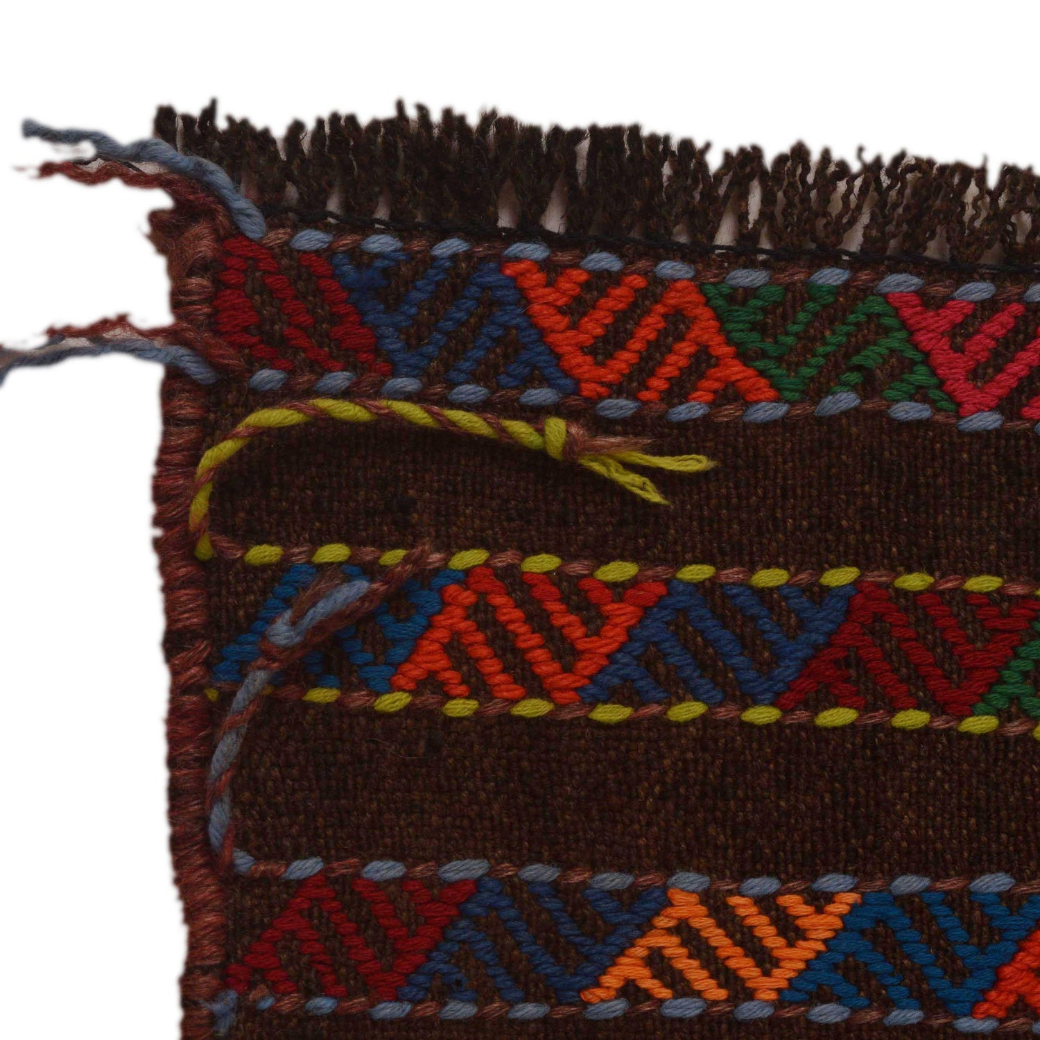 Multi Flat Weave Kelim Runner 2' 6" x 7' 3" (ft) - No. B35183