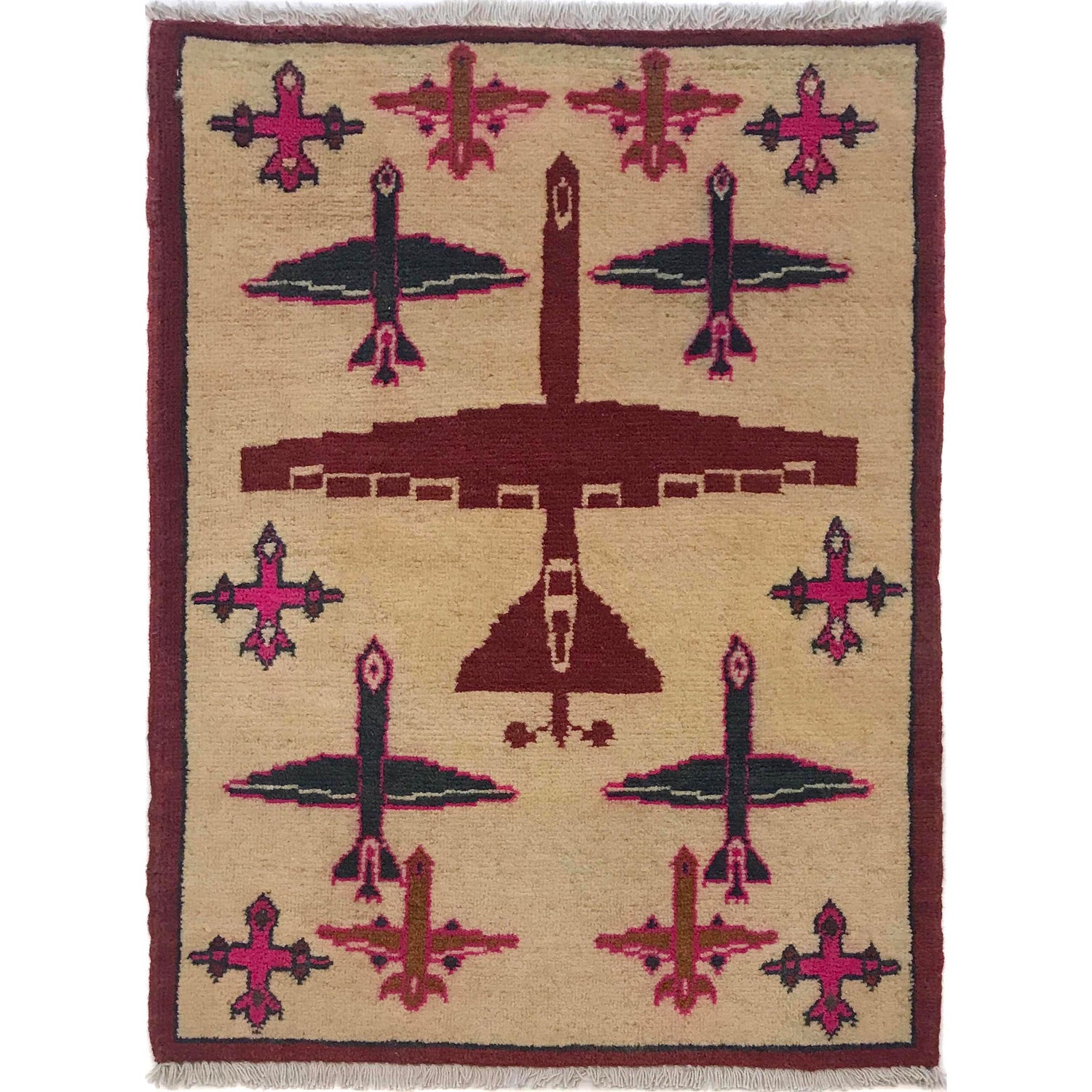 War Rug 2' 0" x 2' 8" (ft) - No. B35418