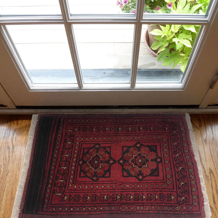 Red Color Doormat 1' 7" x 2' 2" (ft) - No. B35657