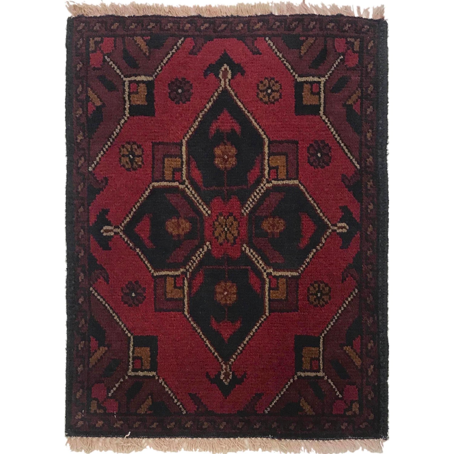 Handmade Door Mat 1' 4" x 1' 11" (ft) - No. B35664