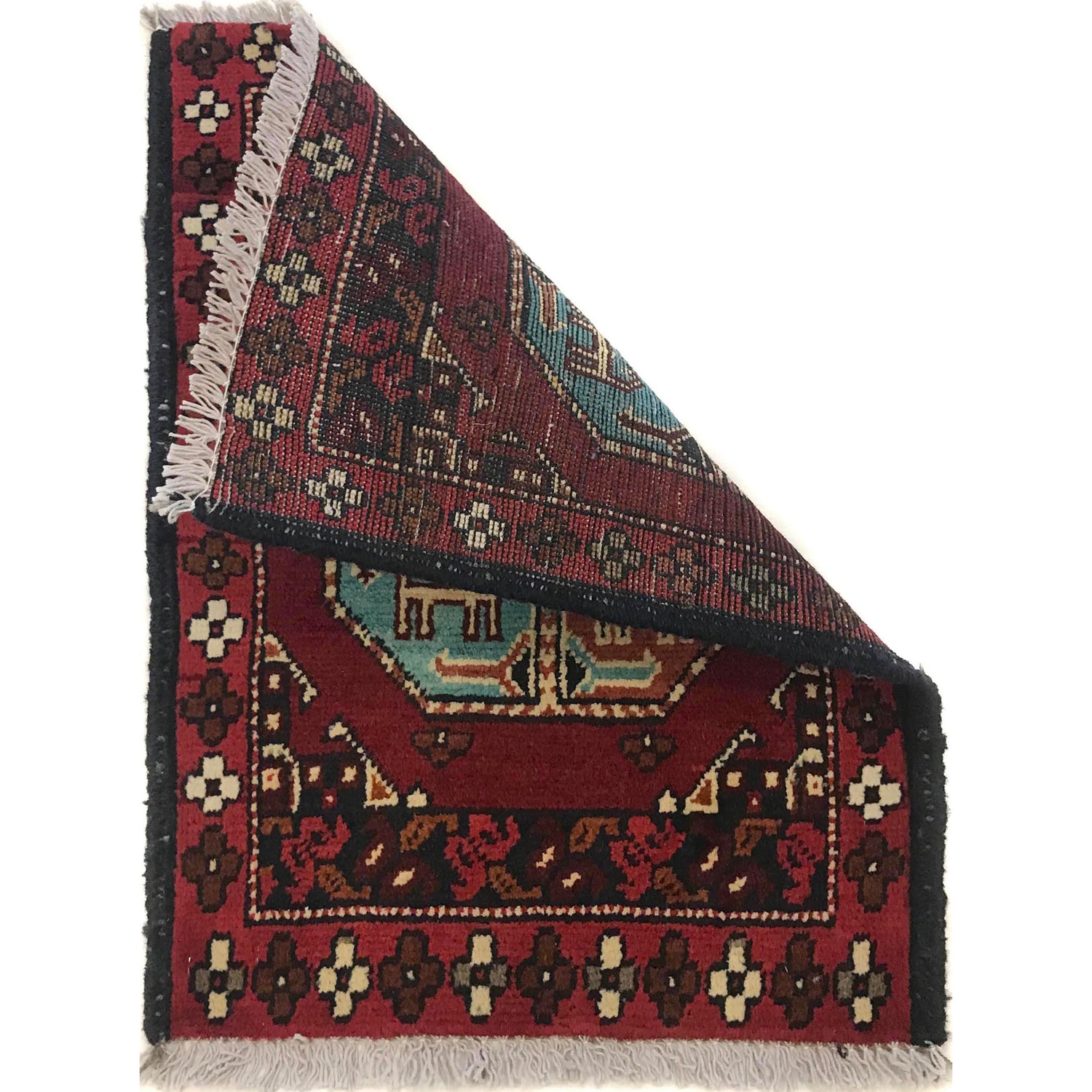 Handmade Floor Mat 1' 5" x 1' 11" (ft) - No. B35670