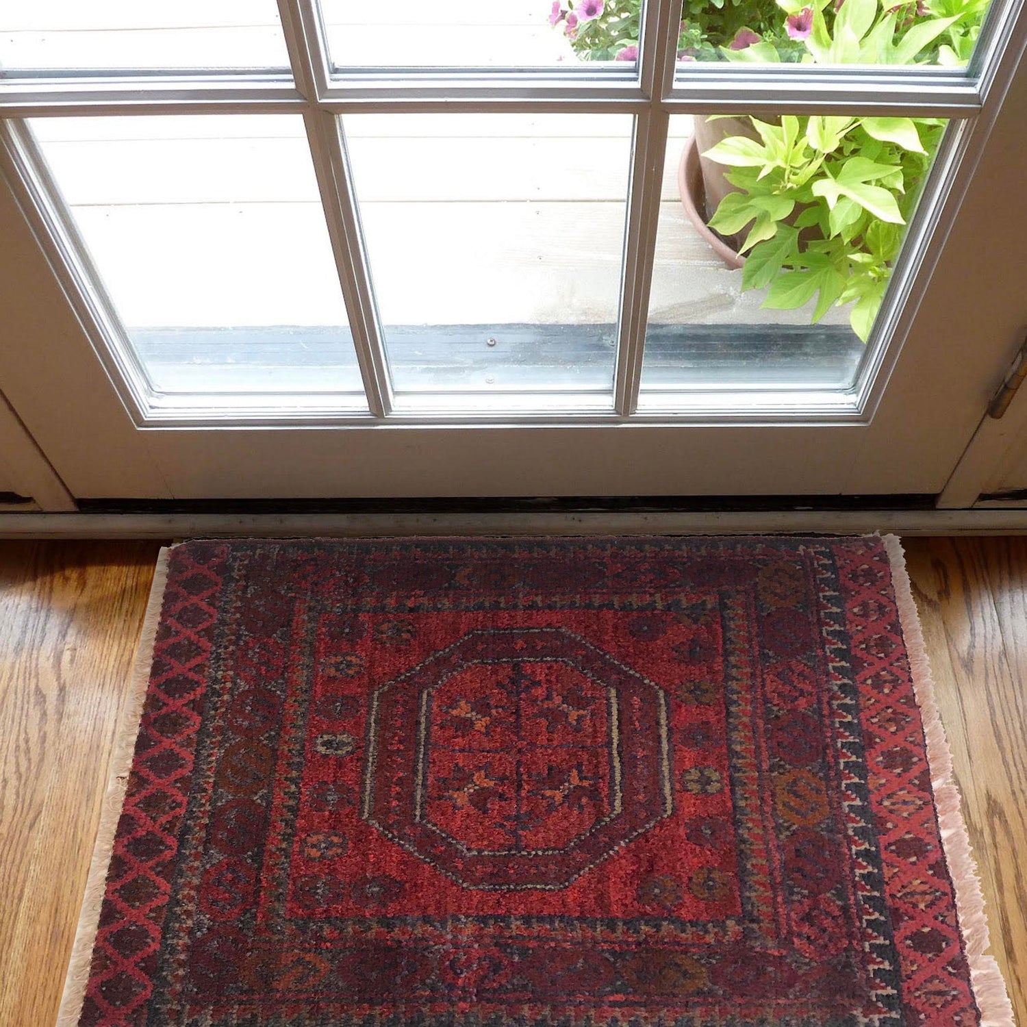 Handmade Foot Mat 1' 5" x 2' 0" (ft) - No. B35676