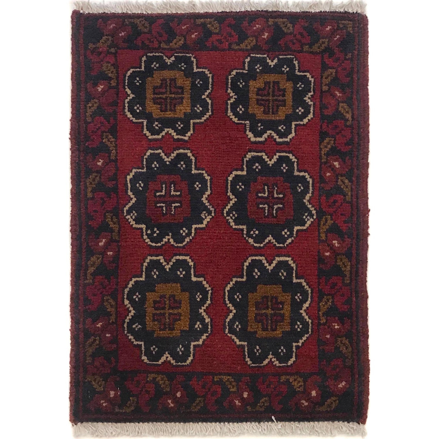Red Color Doormat 1' 4" x 1' 11" (ft) - No. B35677