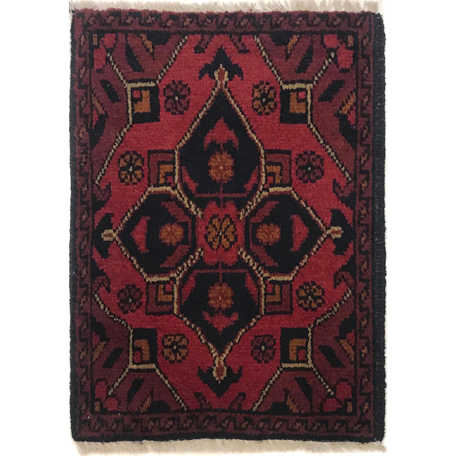 Red Color Doormat 1' 4" x 1' 10" (ft) - No. B35687