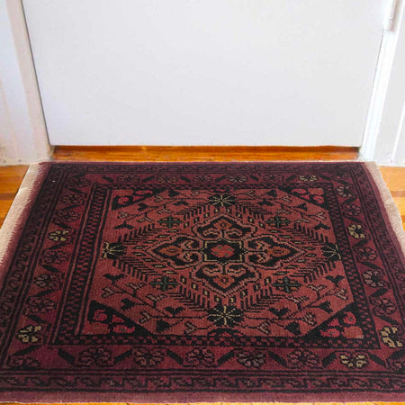 Red Color Doormat 1' 6" x 2' 0" (ft) - No. B35708