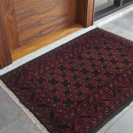 Handmade Door Mat 1' 6" x 1' 11" (ft) - No. B35725