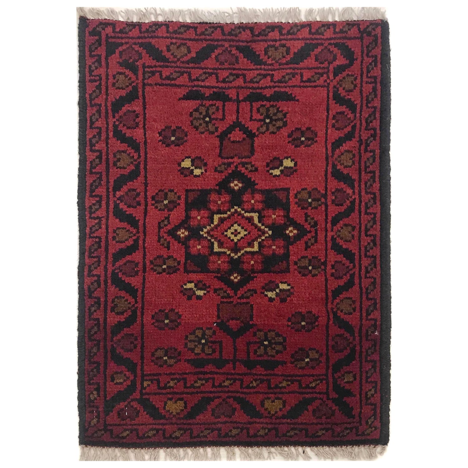 Red Color Doormat 1' 5" x 1' 11" (ft) - No. B35736