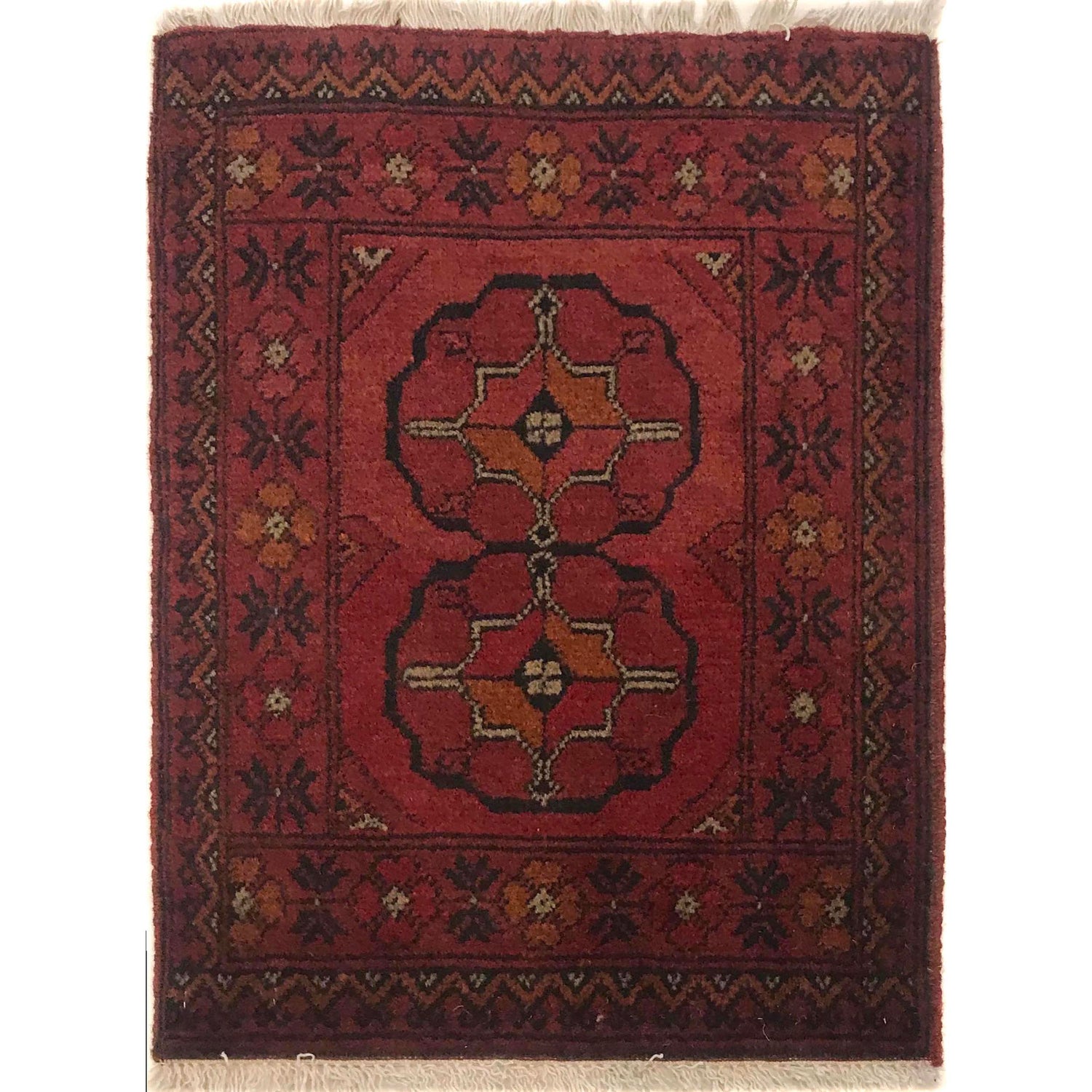 Handmade Floor Mat 1' 4" x 1' 11" (ft) - No. B35740