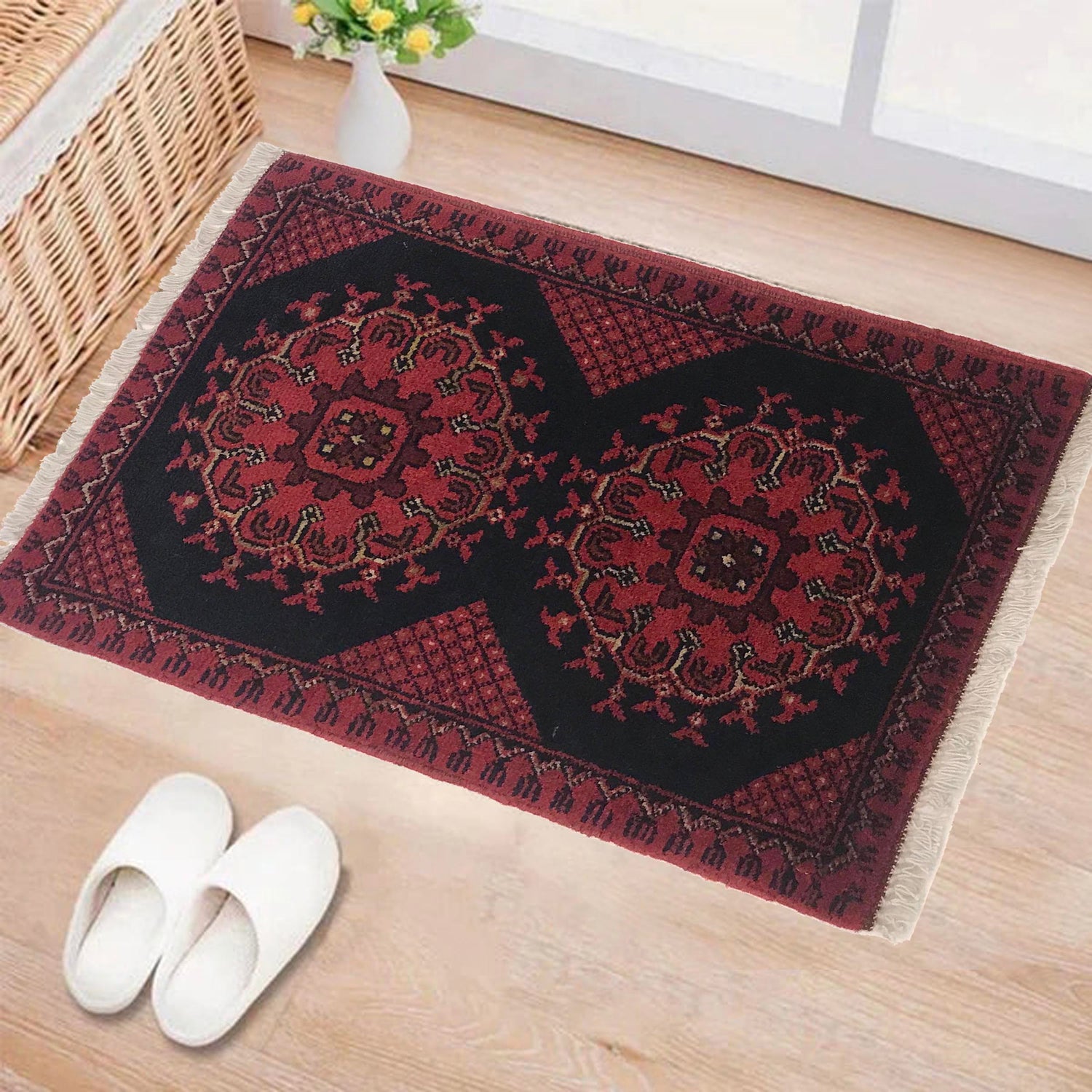 Red Color Doormat 1' 4" x 2' 2" (ft) - No. B35746