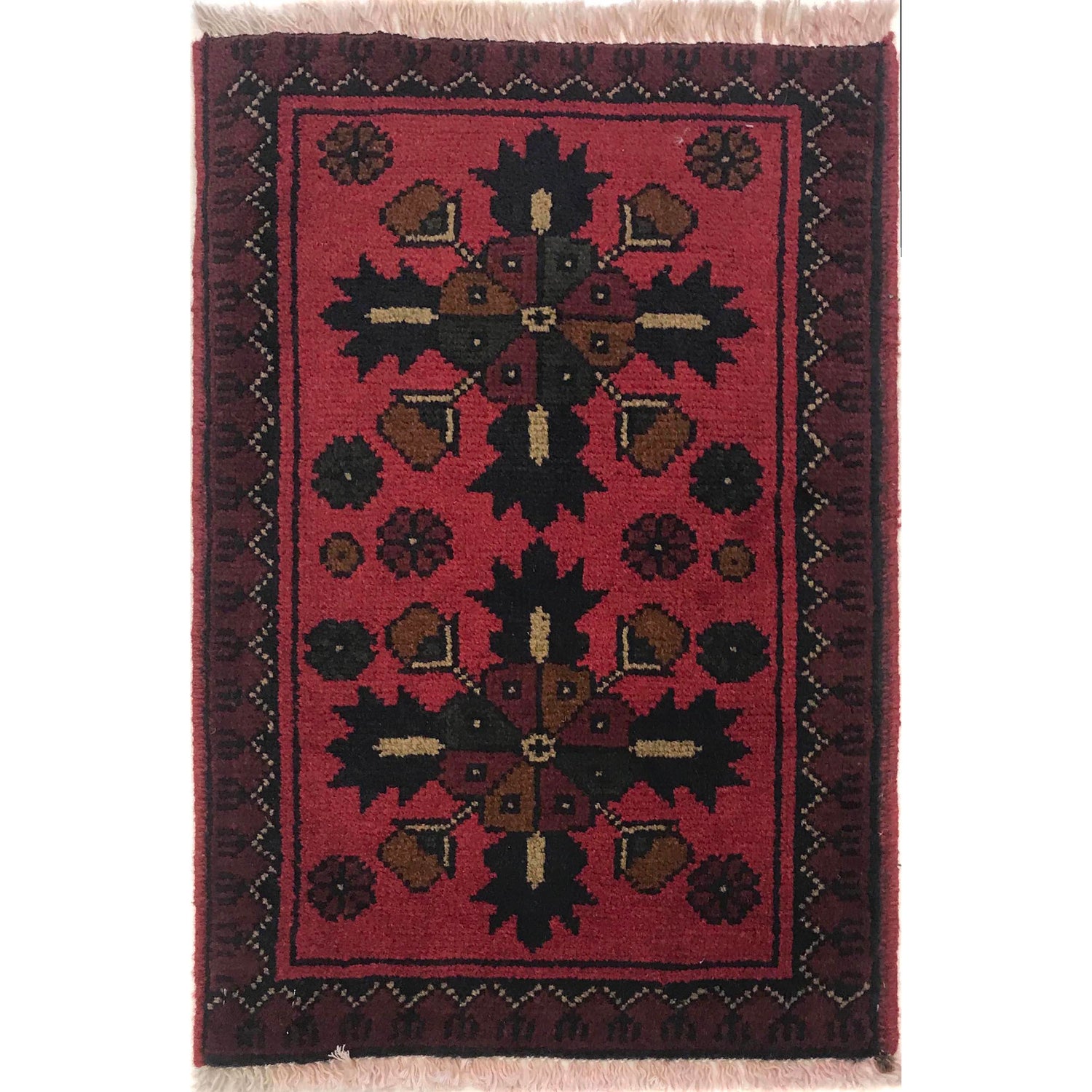 Red Color Doormat 1' 4" x 2' 1" (ft) - No. B35755