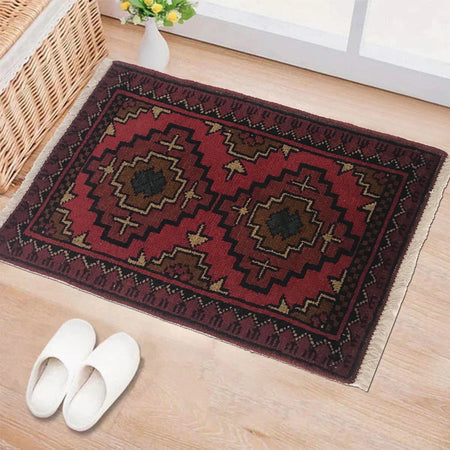 Red Color Doormat 1' 4" x 2' 2" (ft) - No. B35758