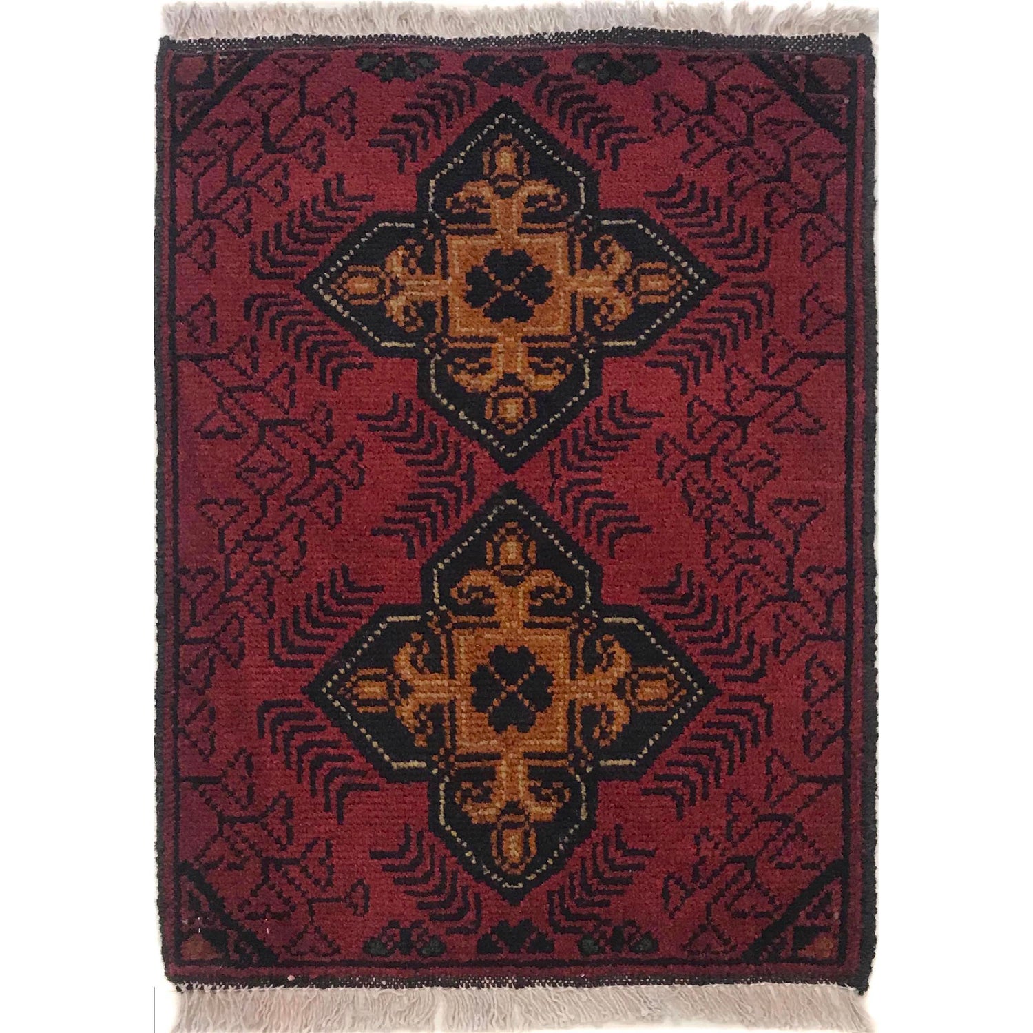 Handmade Floor Mat 1' 5" x 2' 1" (ft) - No. B35762