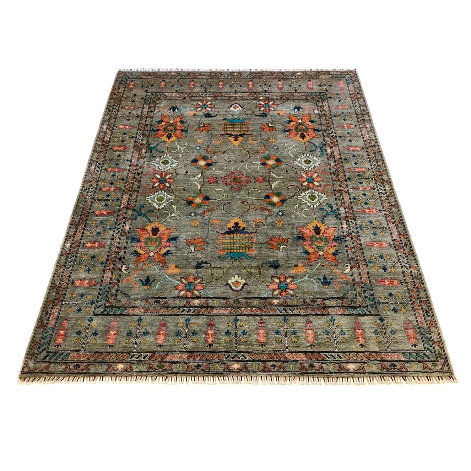 Handmade Sultani Area Rug 8' 3" x 9' 11" (ft) - No. B35790
