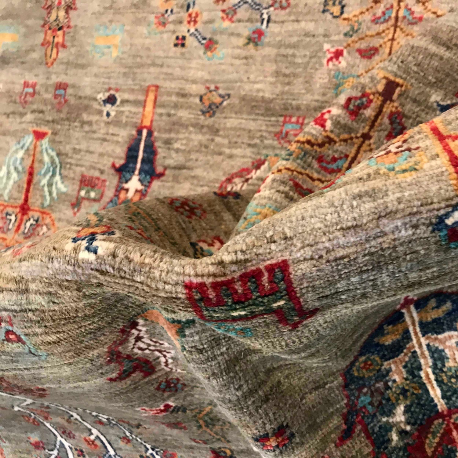 Hand-Knotted Tree of Life Carpet 4' 11" x 6' 4" (ft) - No. B35793