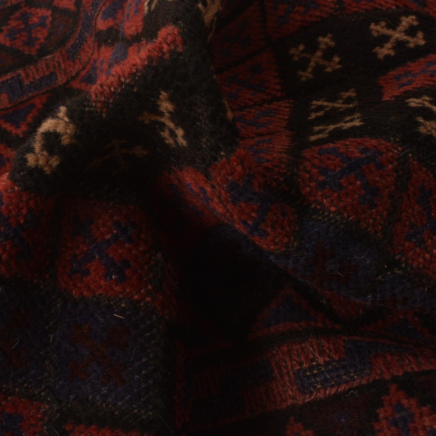 Red Color Mashwani Short Runner 2' 1" x 8' 10" (ft) - No. B35815