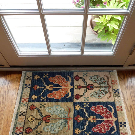 Handmade Doormats 1' 5" x 1' 10" (ft) - No. B35816