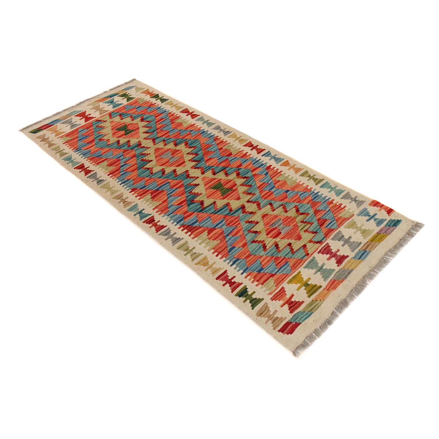 Vegetable Kelim Runner 1' 11" x 4' 11" (ft)- No. B35878