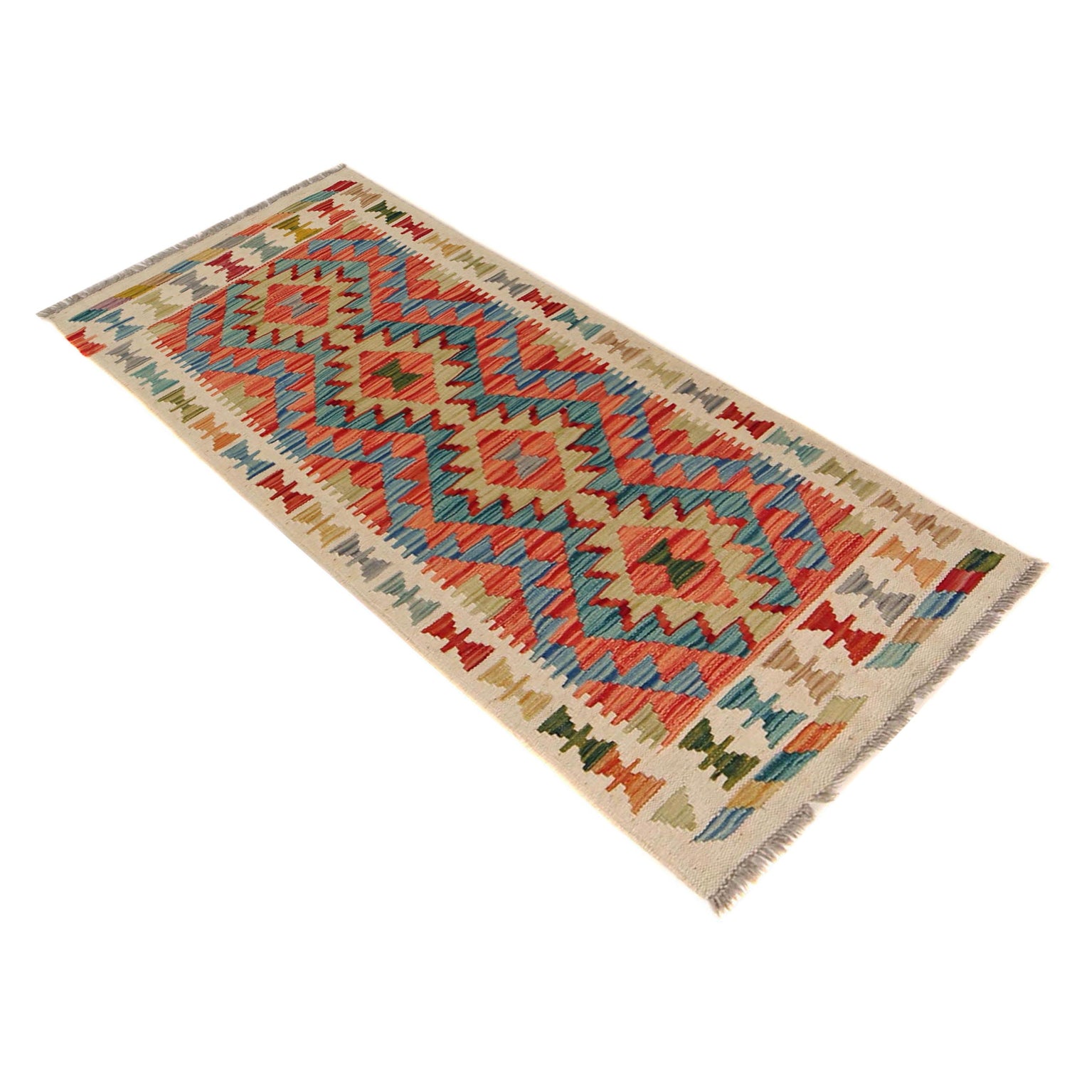 Vegetable Kelim Runner 1' 11" x 4' 11" (ft)- No. B35878