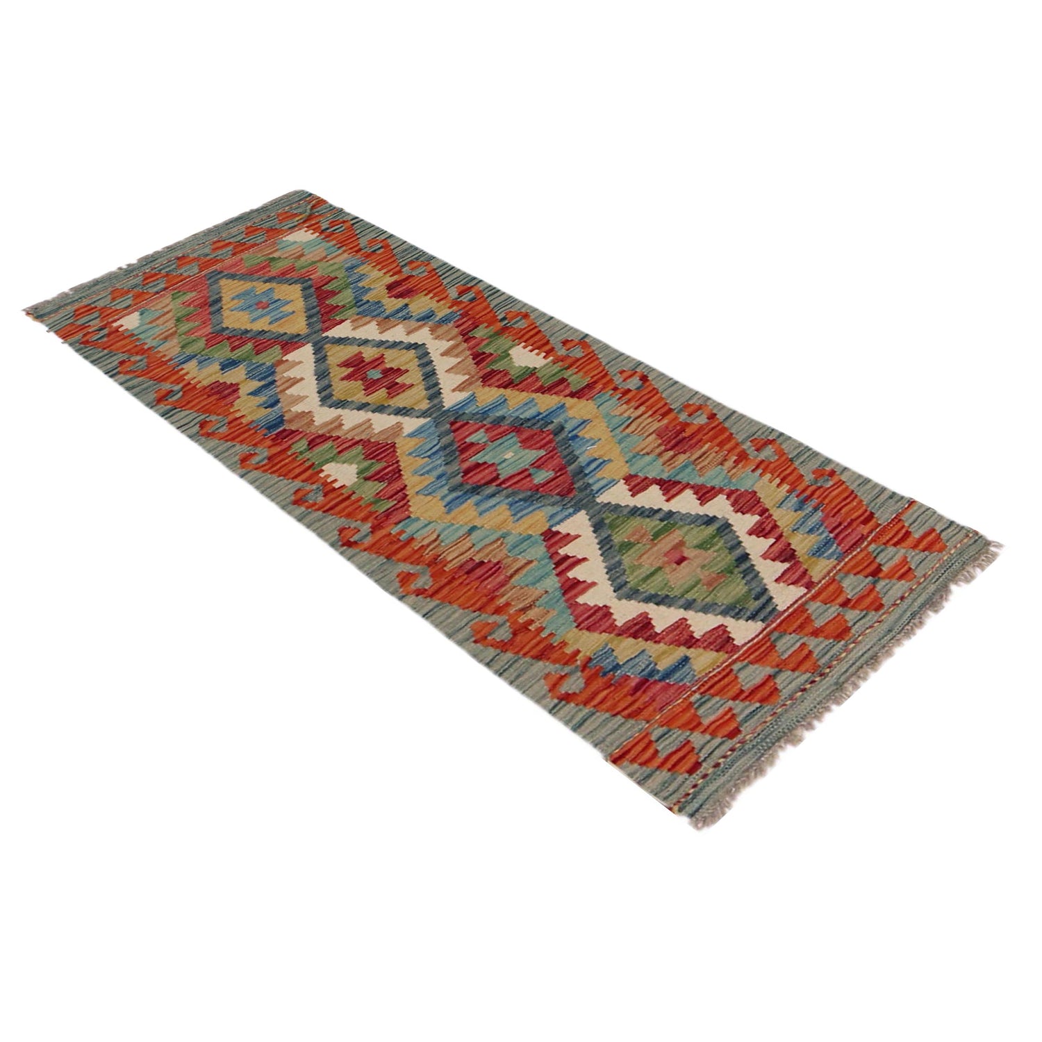 Vegetable Kelim Runner 1' 8" x 4' 9" (ft)- No. B35884