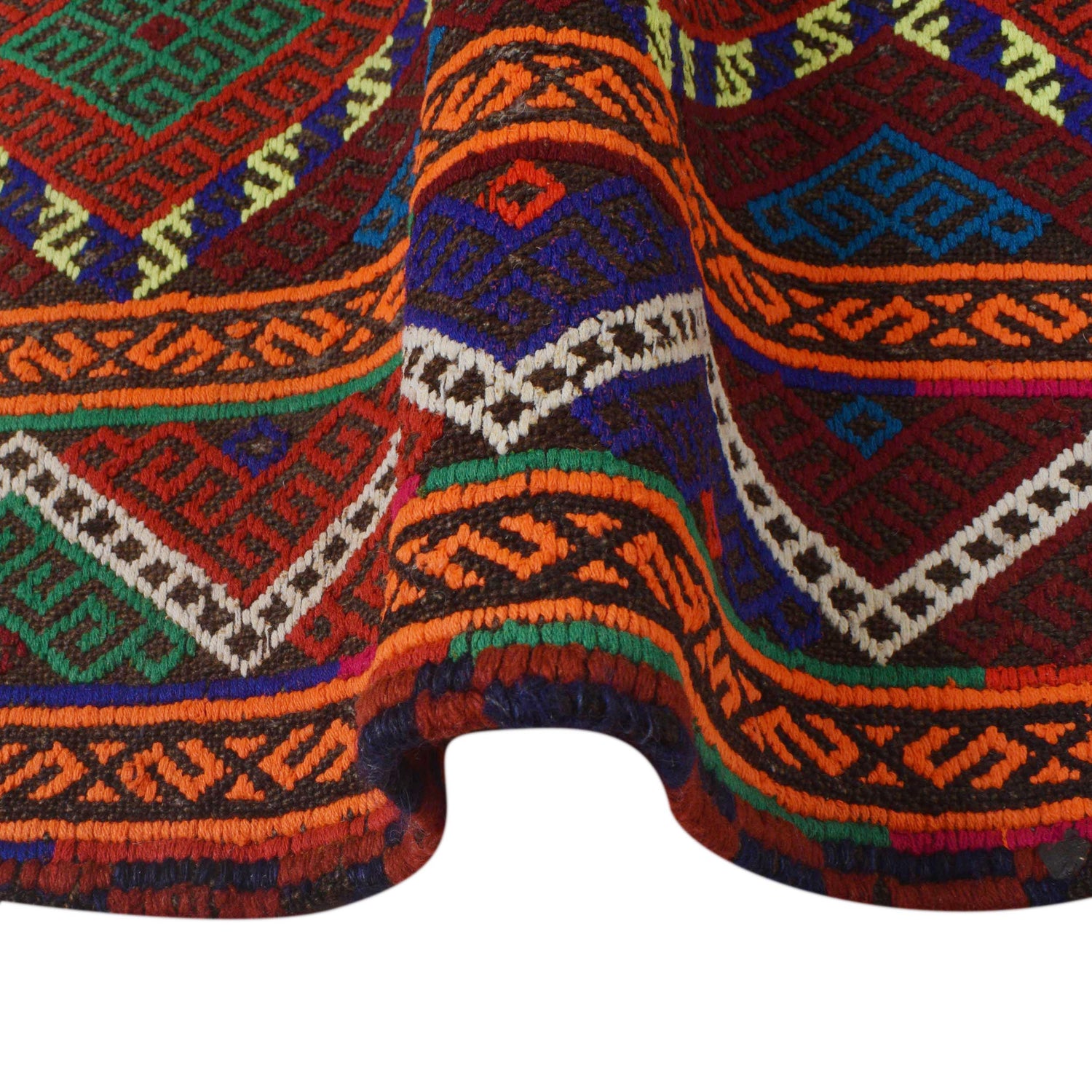 Multi Flat Weave Kilim Runner 2' 3" x 7' 3" (ft) - No. B35891