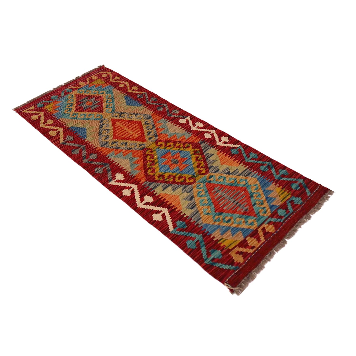 Vegetable Kilim Runner 1' 11" x 4' 11" (ft)- No. B35921