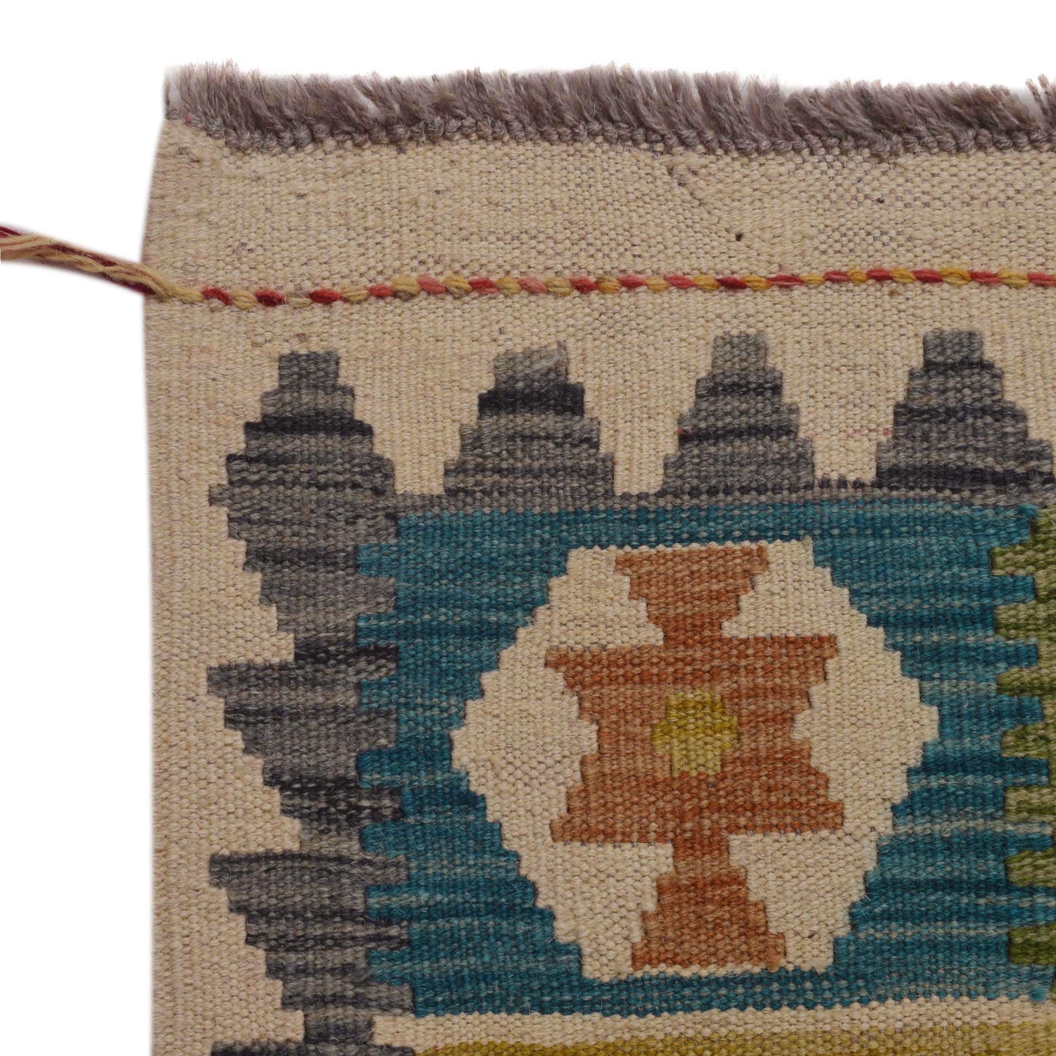 Handmade Vegetable Kelim 6' 0" x 7' 10" (ft) - No. B35923