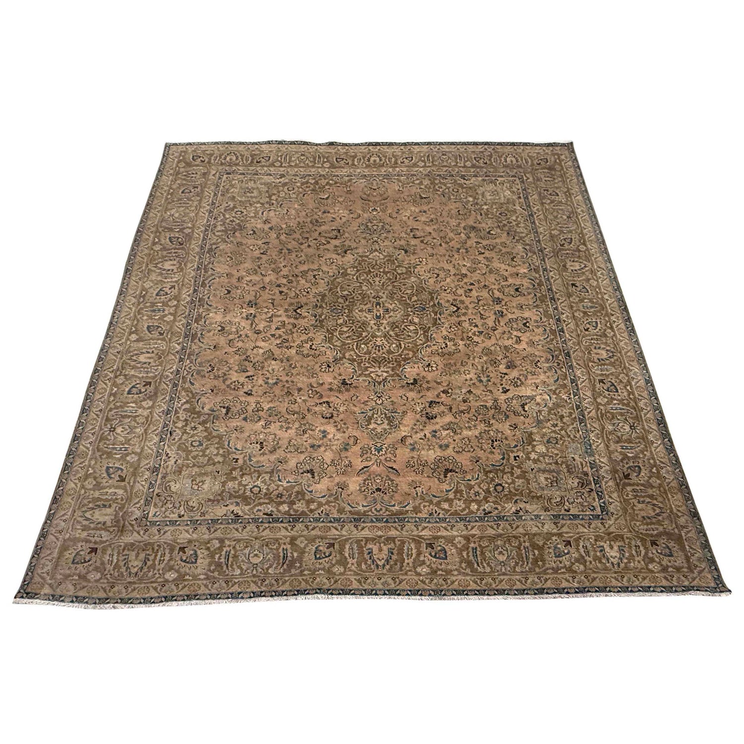 Floral Design Carpet 9' 6" x 12' 3" (ft) - No. B39595a