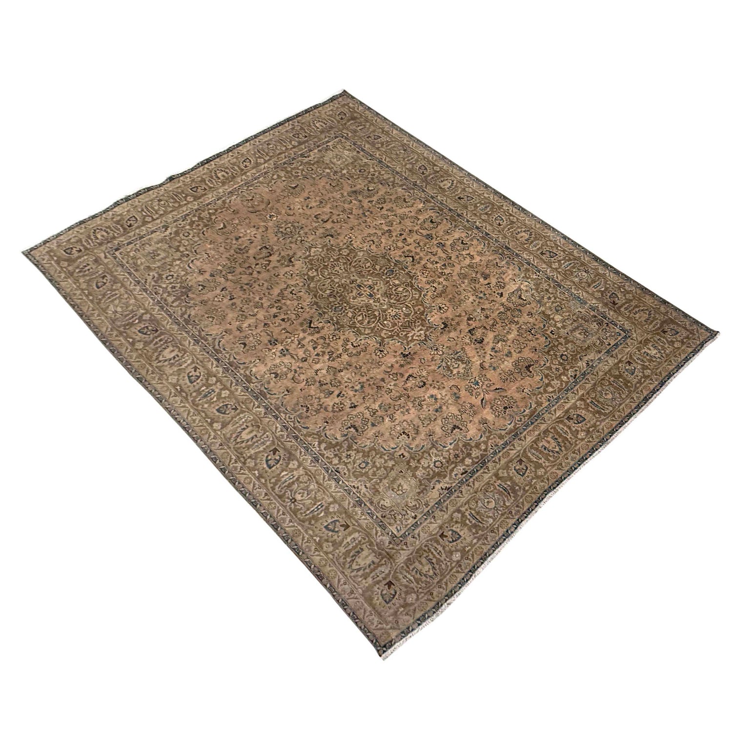 Floral Design Carpet 9' 6" x 12' 3" (ft) - No. B39595a