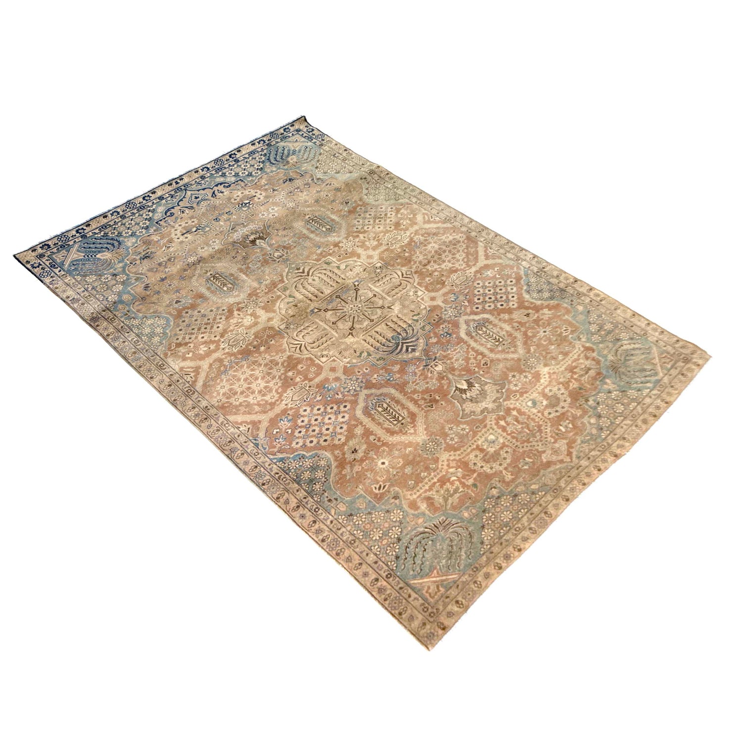 Floral Design Carpet 6' 9" x 10' 6" (ft) - No. B39596a