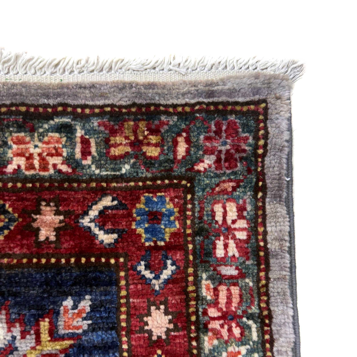 Grey Color Handmade Kazak Rug 6' 11" x 9' 11" (ft) - No. B39601