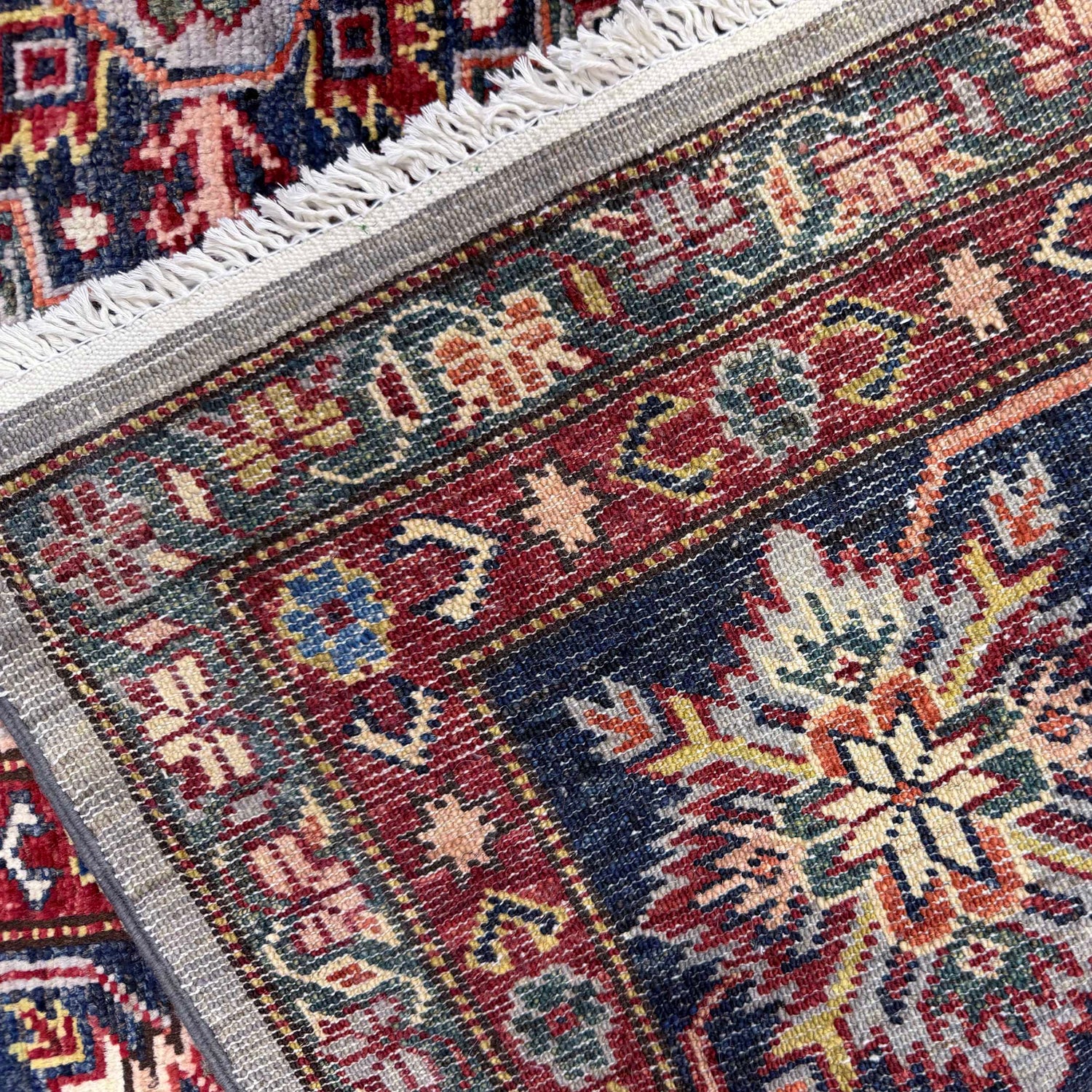 Grey Color Handmade Kazak Rug 6' 11" x 9' 11" (ft) - No. B39601