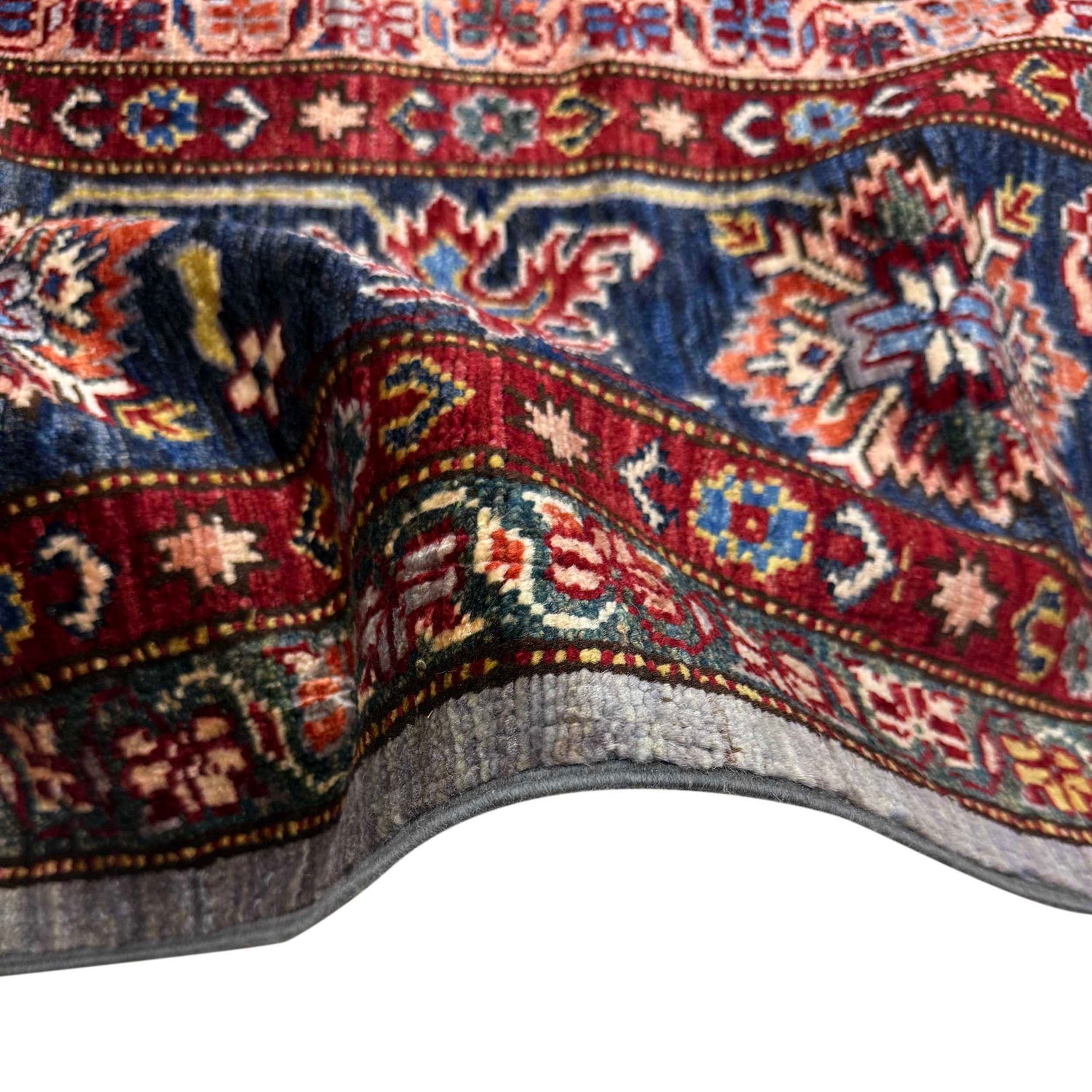 Grey Color Handmade Kazak Rug 6' 11" x 9' 11" (ft) - No. B39601