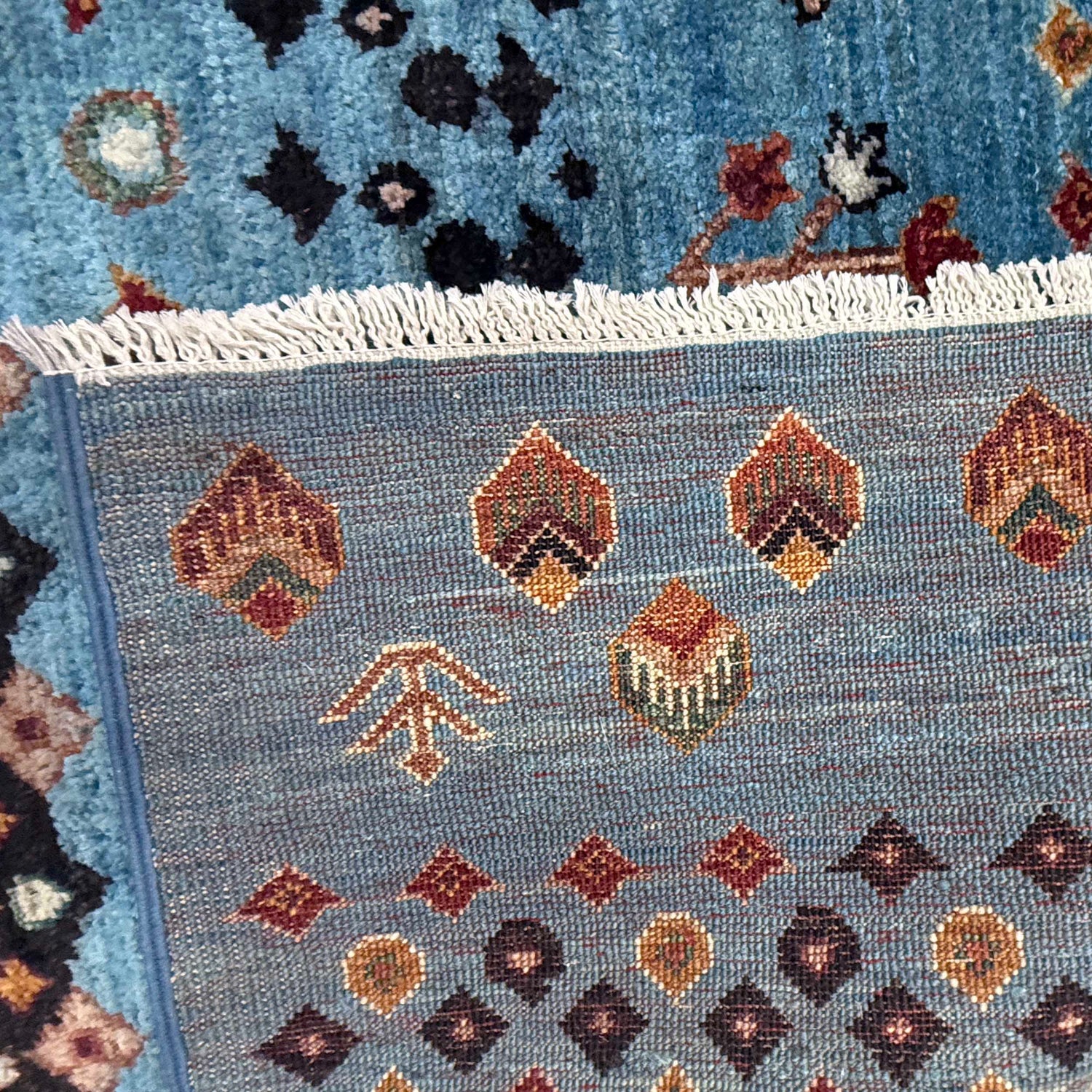 Handmade Tree of Life Rug 6' 5" x 10' 0" (ft) - No. B39602
