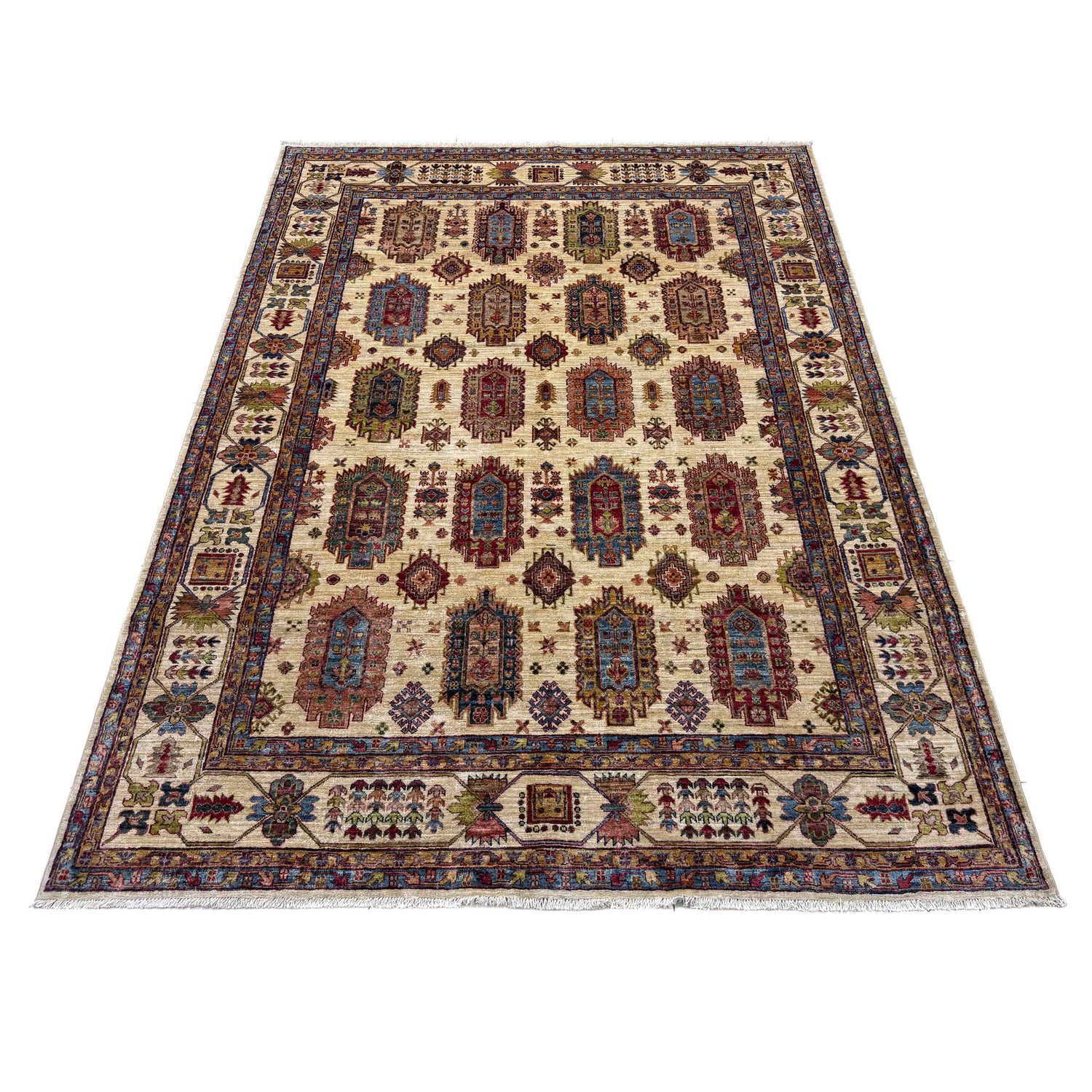 Authentic Waziri Rug 6' 8" x 9' 5" (ft) - No. B39603