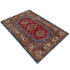 Fine Kazak Carpet 4' 0" x 5' 11" (ft) - No. B39604