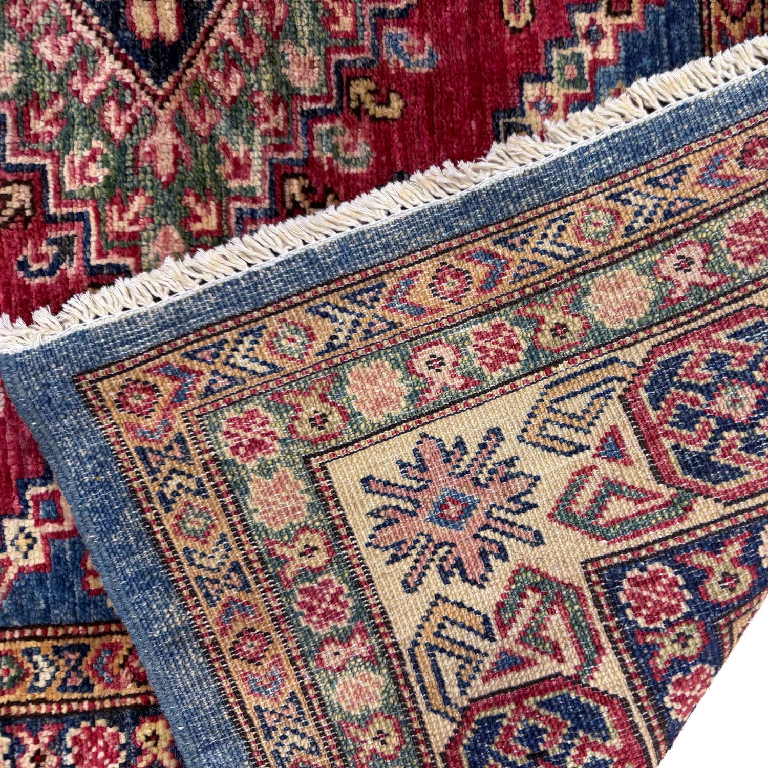 Fine Kazak Carpet 4' 0" x 5' 11" (ft) - No. B39604