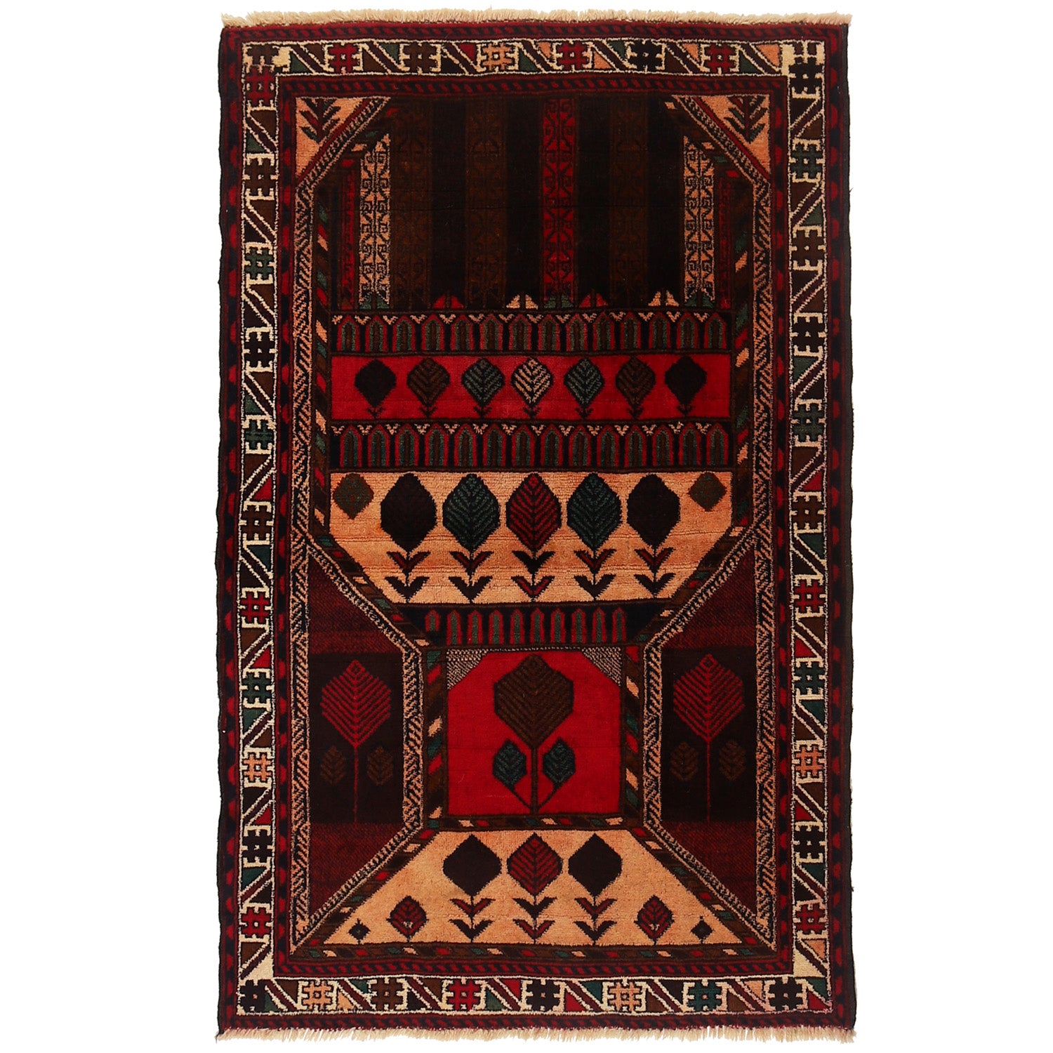 Islamic Prayer Rug 2' 9 x 4' 6 (ft) - No. G15699