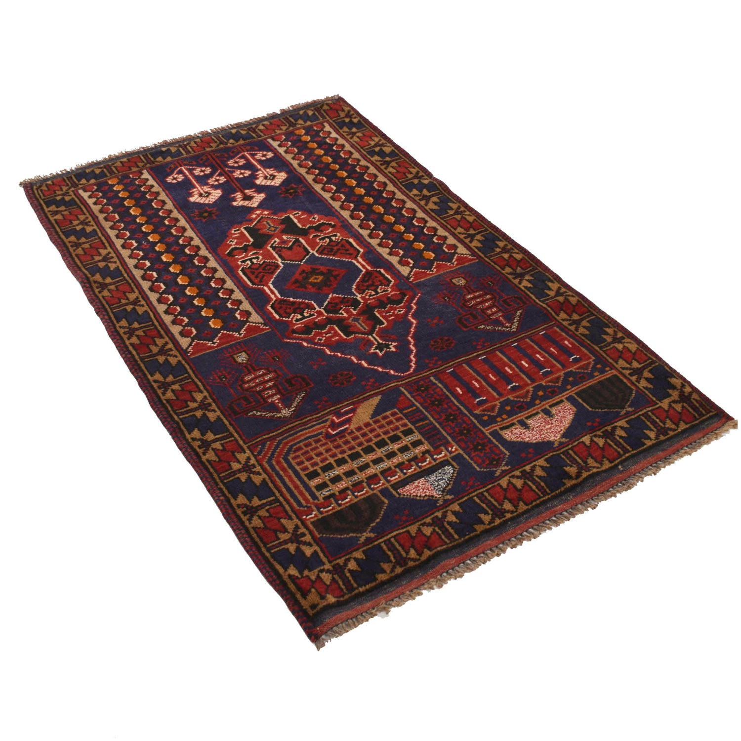 Prayer Rug 3' 1" x 4' 10" (ft) - No. G18457