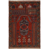 Red Color Prayer Rug 3' 5" x 5' 1" (ft) - No. G18461