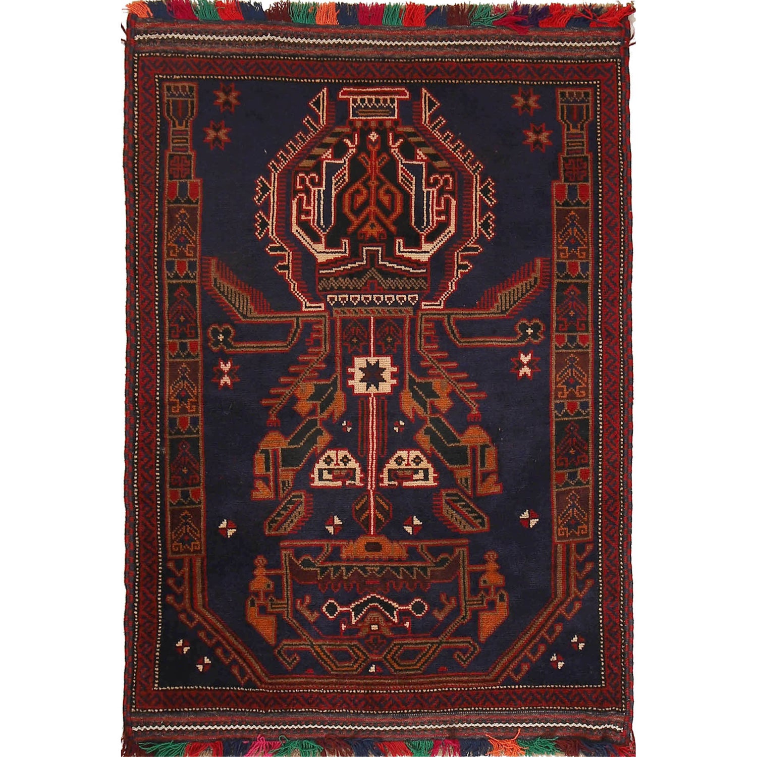 Handmade Baluchi Rug 3' 0 x 4' 8 (ft) - No. G18468