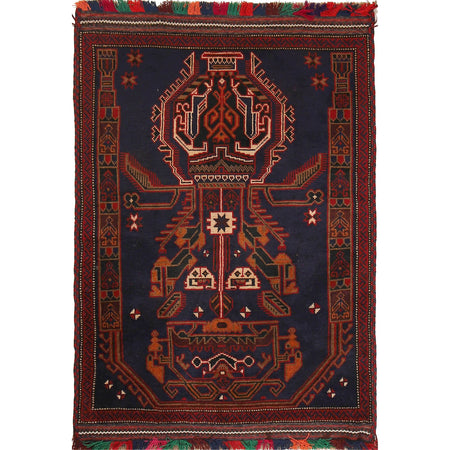 Handmade Baluchi Rug 3' 0 x 4' 8 (ft) - No. G18468