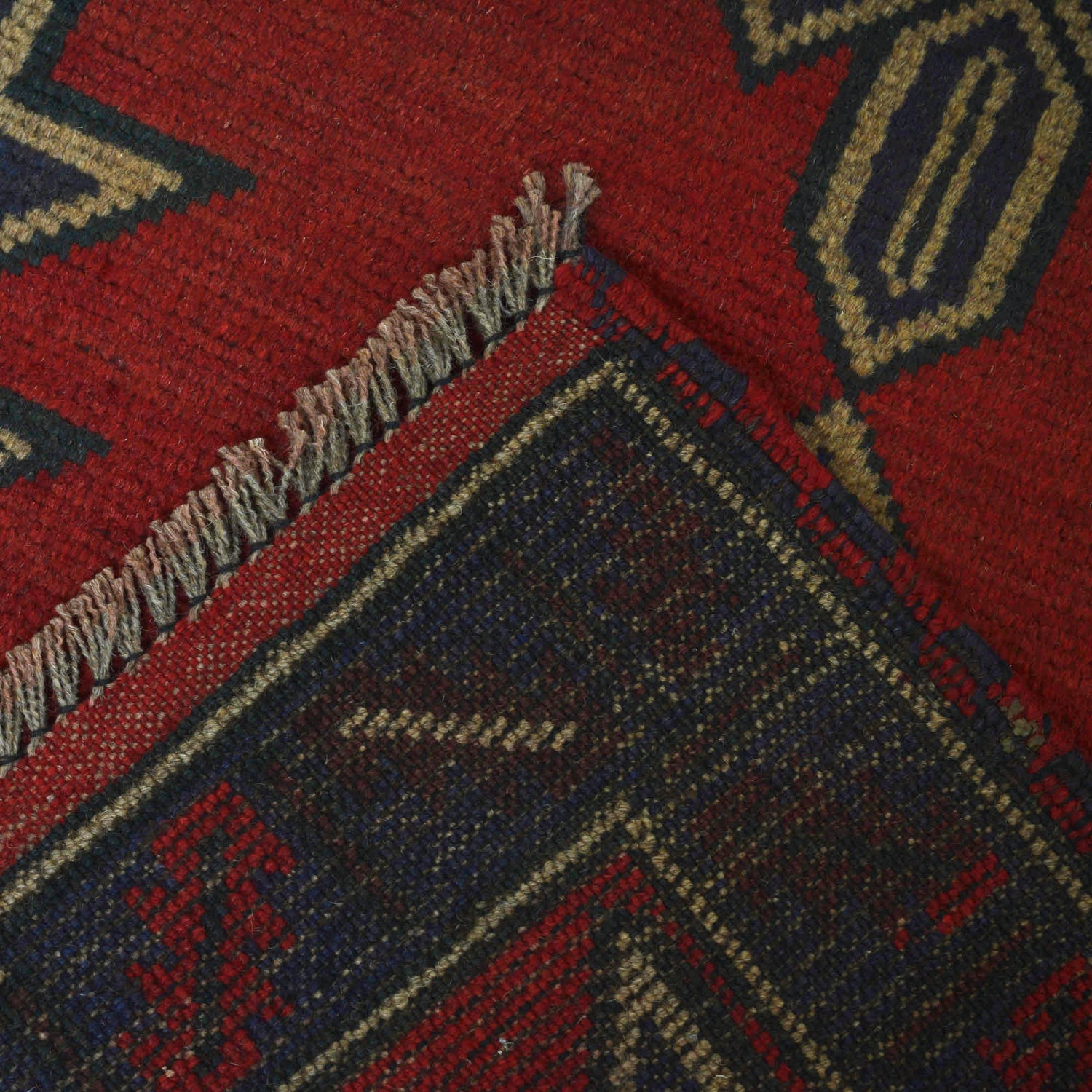 Red Color Baluchi Rug 2' 7 x 4' 2 (ft) - No. G18471