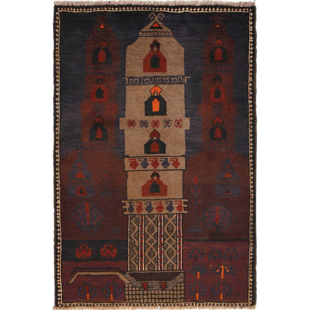 Fine Quality Prayer Rug 2' 11" x 4' 6" (ft) - No. G18475
