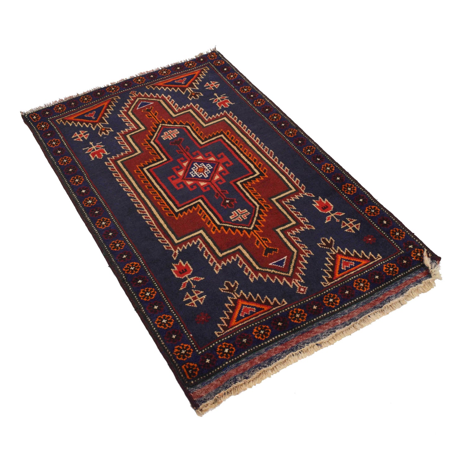 Tribal Baloch Rug 2' 6 x 4' 0 (ft) - No. G18476