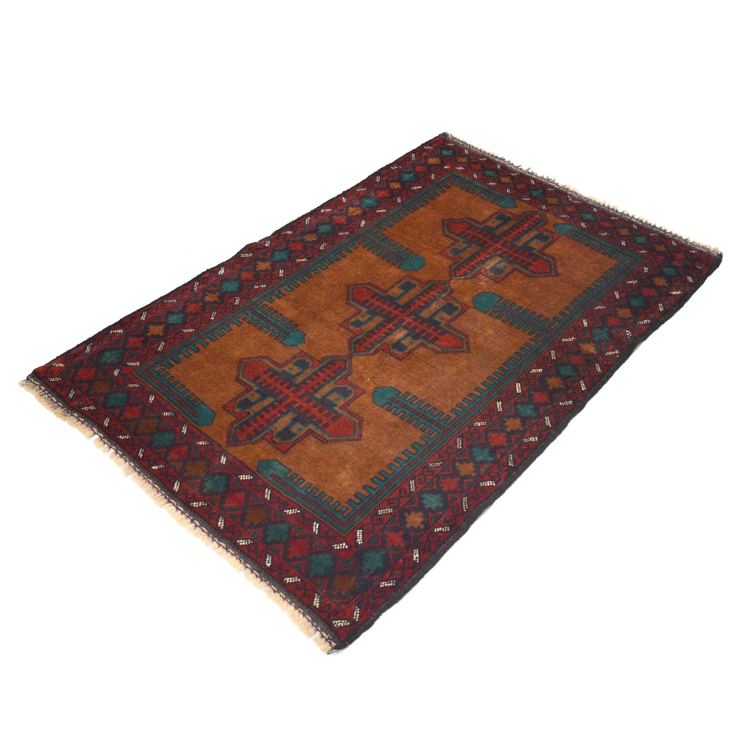 Hand Knotted Baluchi Rug 3' 0 x 4' 3 (ft) - No. G18766