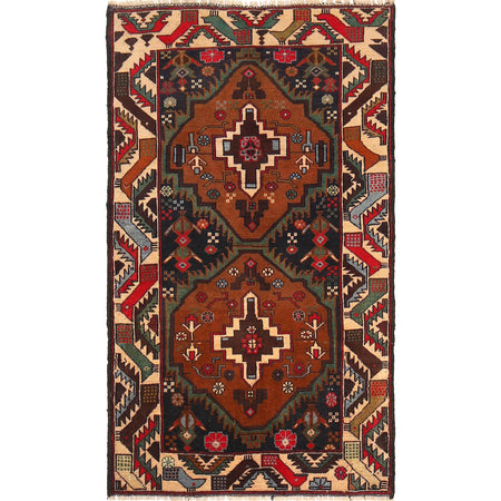 Tribal Baloch Rug 2' 5 x 4' 4 (ft) - No. G18818