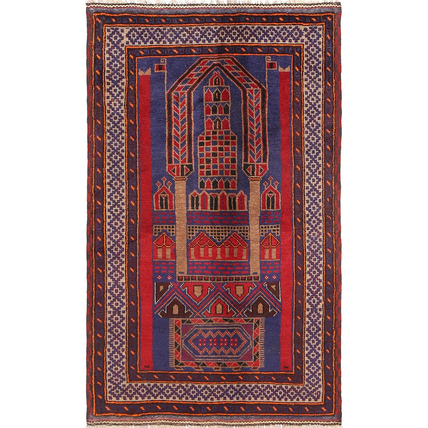 Handmade Jaye Namaz 2' 9" x 4' 9" (ft) - No. G18920