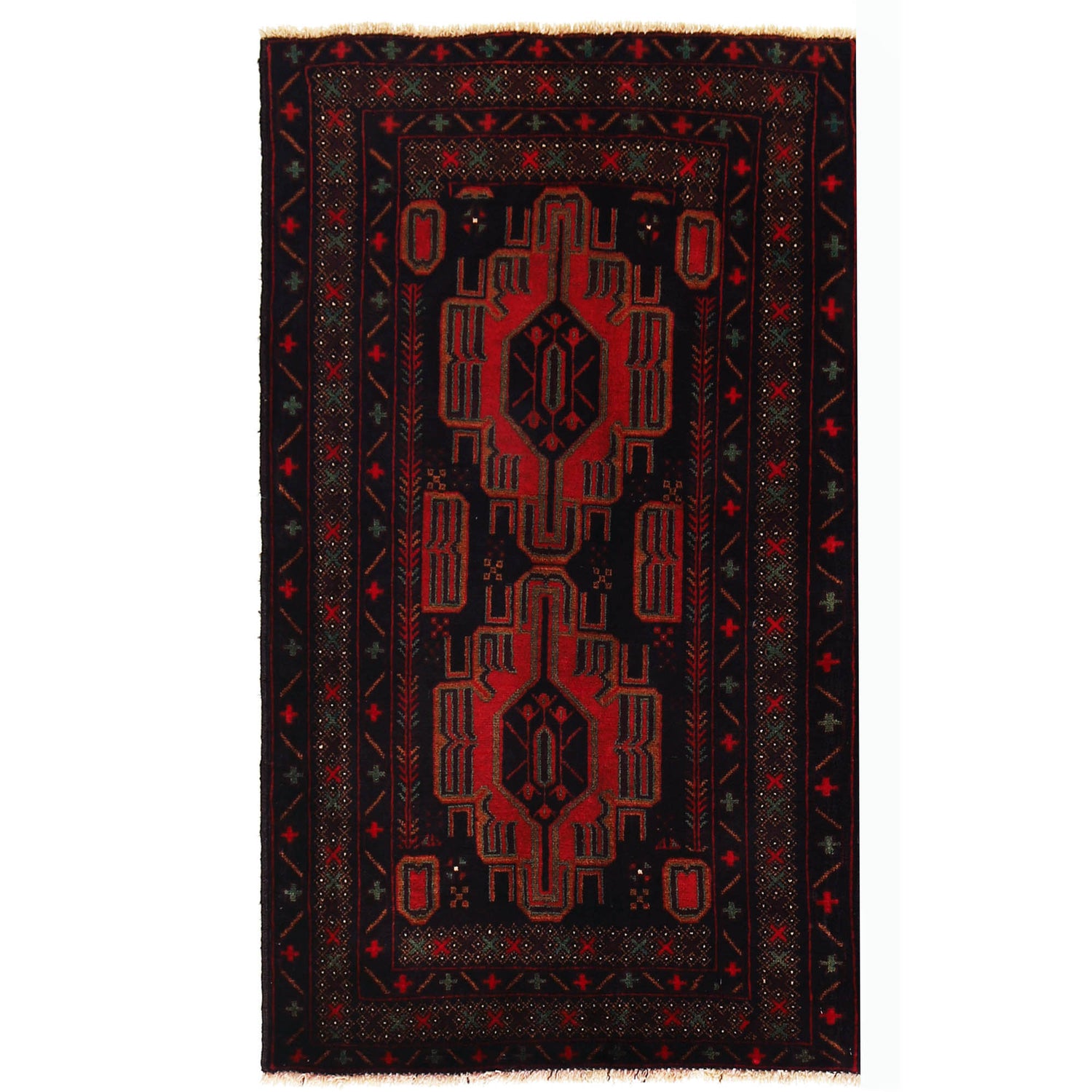 Baluchi Rug 3' 0 x 4' 8 (ft) - No. G19016